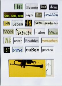 Herta Mueller: Der Beamte mit dem ohohoho. Bild: Herta Müller.