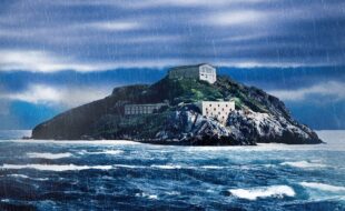 Meyer/Engsfeld: Monos - die Gefängnisinsel. Illustration. Bild: WDR.