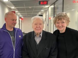 Florinan Neuner, Gerhard Rühm, Carolin Naujocks. Bild: Lew-Lyn Rectenwald.